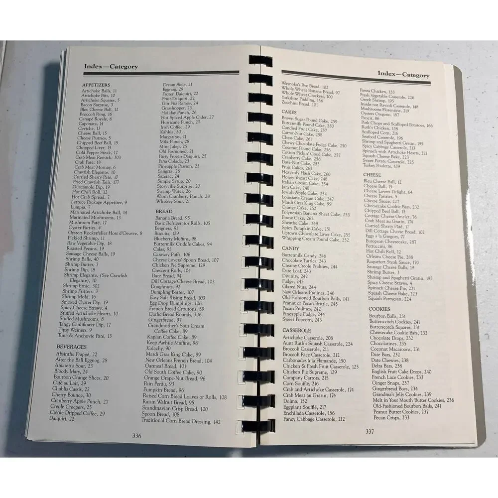 vintage cookbook La Bonne Cuisine New Orleans restaurants recipes spiral bound